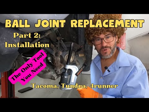 Toyota Tacoma lower ball joint replacement (reinstallation)