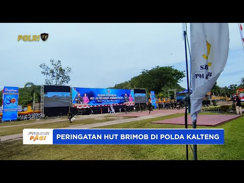 BRIMOB DI POLDA KALTENG GELAR TARI KOLOSAL MERIAHKAN HUT KE-80 KORPS BRIMOB