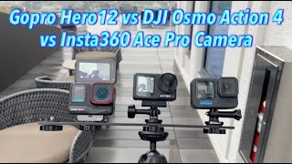 Best Low Light Action Camera Comparison : Insta360 vs DJI vs GoPro
