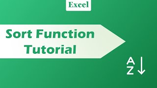 Automatically Sort Data in Microsoft Excel - Sort Function Tutorial - Includes Multiple Columns