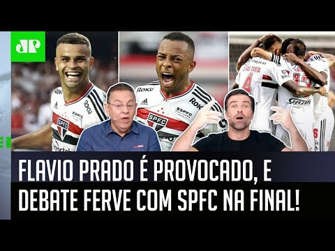 PEGOU FOGO! "E AGORA? O São Paulo TÁ NA FINAL e..." Flavio é PROVOCADO por Pilhado, e DEBATE FERVE!