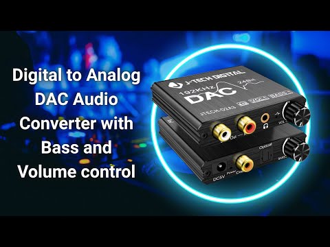 Best Digital to Analog DAC Audio Converter with Bass and Volume Control