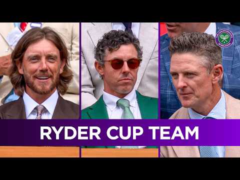 Voiceovers YouTube video thumbnail - The European Ryder Cup team arrive in the Royal Box ⛳️ | Wimbledon 2026