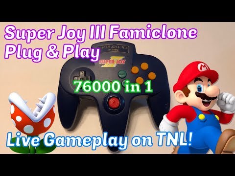 Super Joy III Famiclone Plug and Play, 76000 in 1 Nintendo Gameplay - Emceemur