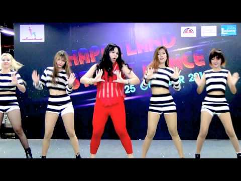 141018 HyunA Project cover HyunA - Red @Happyland Street Dance (Audition)