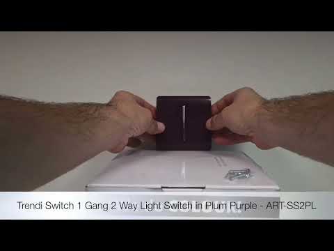 Unboxing the Trendi Switch 1 Gang 2 Way Chrome Rocker Light Switch in Plum Purple - ART-SS2PL