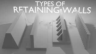 Type of Retaining Walls in Civil Engineering - (3D Animation)