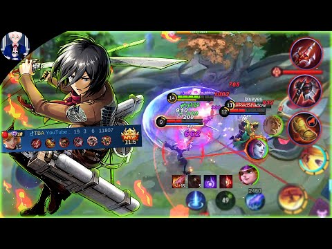 JOGUEI DE FANNY COM TUDO VERMELHO (FULL RED) E ME SUPREENDI *FIZ 19 KILLS 😱* - MLBB