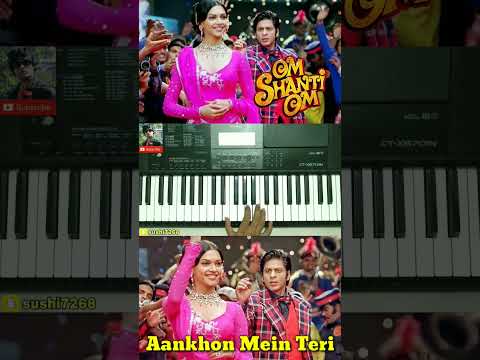 👁Aankhon Mein Teri Ajab Si Ajab Si Adayein Hai | Instrumental 🎹Piano Cover | Shahrukh Khan #shorts