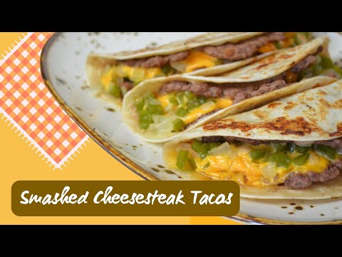 Smashed Cheesesteak Tacos (RECIPE # 181)