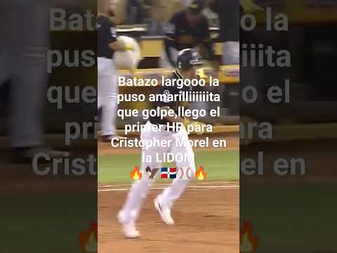 Batazo largo la puso amarilliiiiiita que golpe llego el primer HR para Cristopher Morel en la LIDOM