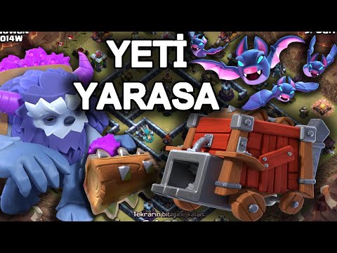 TH13 ( Yeti + Yarasa ) Ordusu Stratejileri l Yarasa Saldırısı ile Basit 3 Yıldız! l Clash of Clans