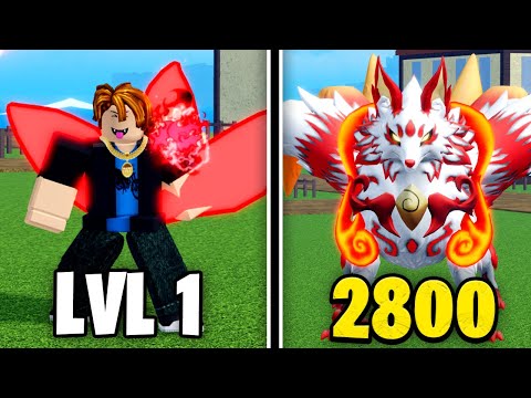 Level 1 - 2800 With Noob To Max With Empyrean Kitsune In Blox Fruits
