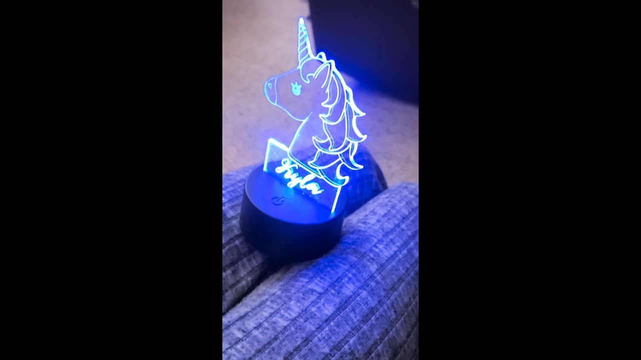 Personalized Unicorn Night Light LED | Etsy #JamCat