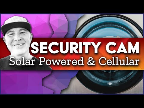 Small Remote Security Camera Powered by Solar with Cellular Data