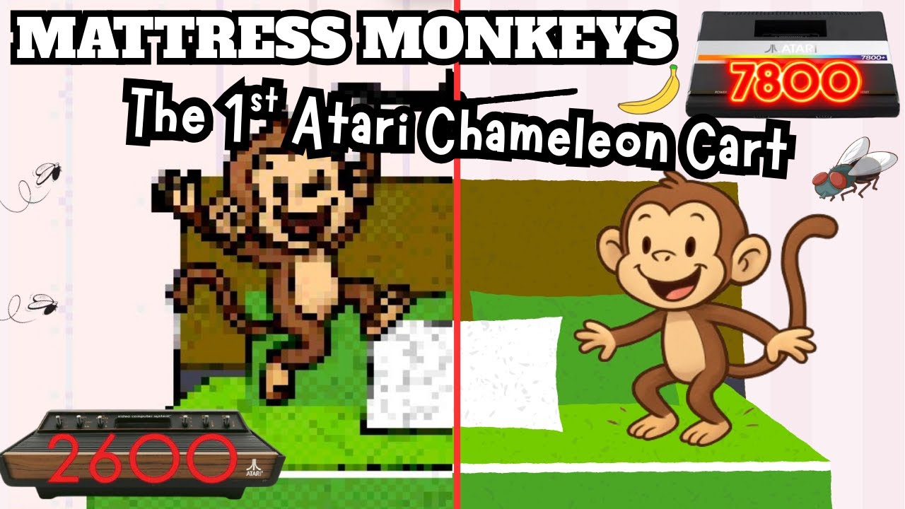 Atari 2600 & 7800 Mattress Monkeys Homebrew Review