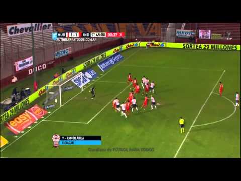 Gol de Ábila. Huracán 1 - Independiente 1. Fecha 22. Primera División 2015. FPT.