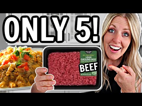 The EASIEST 5 Ingredient BEEF Recipes - What's For Dinner!