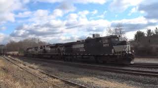 preview picture of video 'Norfolk Southern Railroad's Southern Tier Line Action Dec 29 2014 Waverly, Chemung, Elmira'