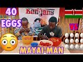 MEET A MAN WHO ATE 20 EGGS IN 16 MINUTES HE WON 10K IN KENYANS VS FOOD COMPETITION MAYAI MAN EP 7