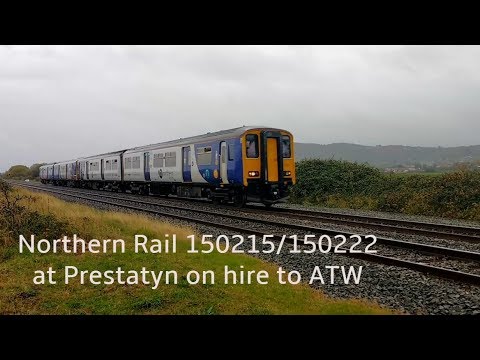 Prestatyn 13.10.2018 - Northern 150215 / 150222 on hire to Arriva Trains Wales - RARE