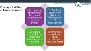 Barrier free concept  & universal design in Architecture