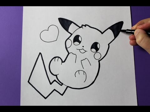How to Draw Cute Baby Pikachu