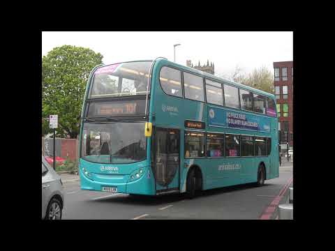 E400 ExNorth West, Arriva Midlands 4430 MX09LXM on the 104 Moves Forwards at Leicester St Margaret's
