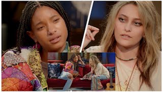 willow and Paris Jackson red table talk episode