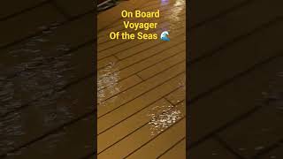 The deck becomes the pool #debandmattchat #voyageroftheseas