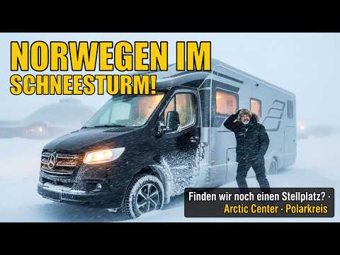 Schneesturm am Arctic Center – Campen unmoeglich