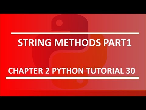 String Methods Part 1 Python tutorial 30