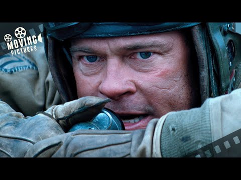 Wardaddy Versus The German Tiger Tank | Fury (Brad Pitt)