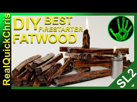 how to make fatwood sticks