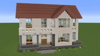 Minecraft - How to build a Suburban Mansion House 2
