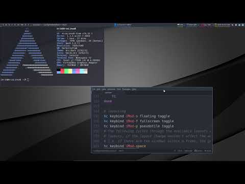 ArcoLinux 1115 : Hlwm config : several possibilities regarding layout
