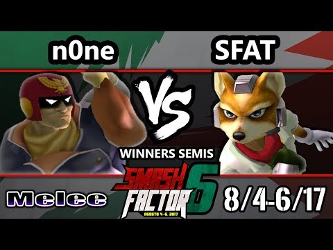 Smash Factor 6 SSBM - CLG | SFAT (Fox) vs. n0ne (Captain Falcon) - Smash Melee WS