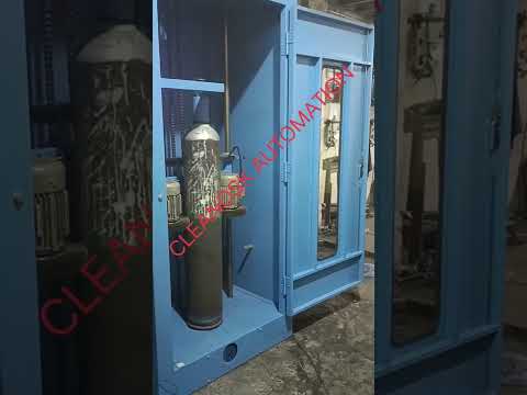 Three phase industrial cylinder cleaning / brushing machine,...