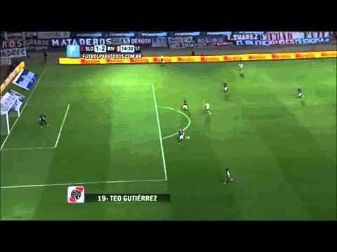 Gol de Gutiérrez. San Lorenzo 1 - River 2. Fecha 5. Torneo Primera División 2014