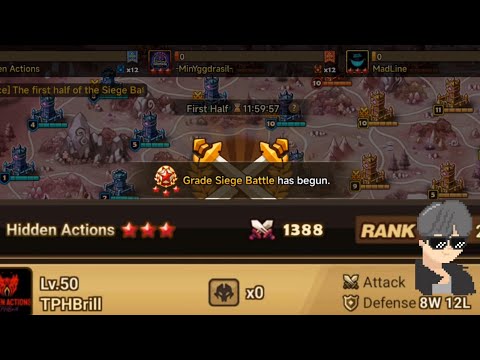 G3 Siege Eu with runes - Hidden Actions vs MinYgg vs Madline #summonerswar