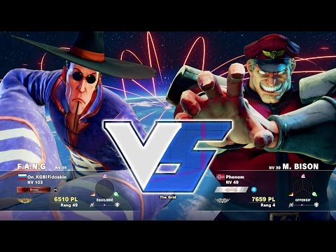 Phenom ( M.Bison ) VS ON_KGBIFidoskin ( F.A.N.G ) HD 1080p - Street Fighter 5