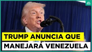 "Sacamos al dictador": Donald Trump entrega detalles de detención de Nicolás Maduro en conferencia