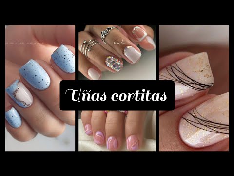 DISEÑOS DE UÑAS CORTAS 2024/UÑAS EN TENDENCIA 💅🏻 #2024 #nailart #uñasprincipiantes #unasdecoradas
