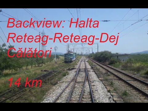 Train backview Halta Reteag-Dej Călători data: 13.07.2021.