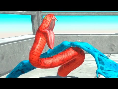 Giant Werewolf & Flying Titanoboa vs RANDOM UNITS - Animal Revolt Battle Simulator