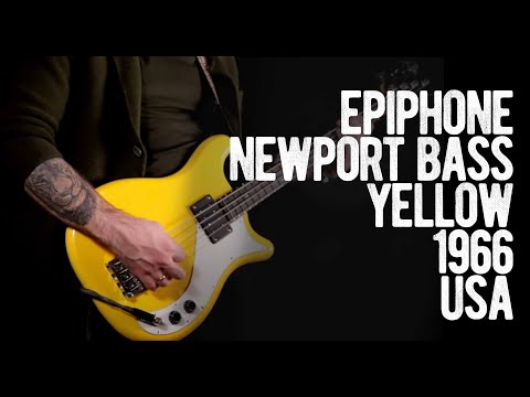 Epiphone Newport Bass 1966 Yellow *Video Demo* image 13