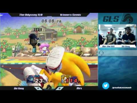 The Odyssey 11/8 Winners Semis - Dirtboy (Squirtle) vs. Rex (Sonic/Bowser)
