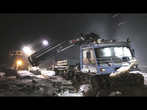 Big Float - Heavy Recovery of Track Vehicle- Terribärgarn - Sweden 4K