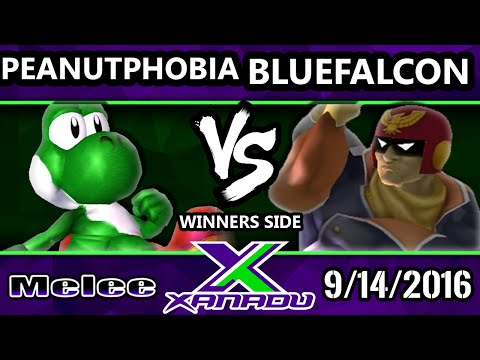 S@X 167 - Blue Falcon (Captain Falcon) Vs. Peanutphobia (Yoshi) SSBM Tournament - Smash Melee