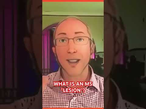 What is an MS "LESION"?